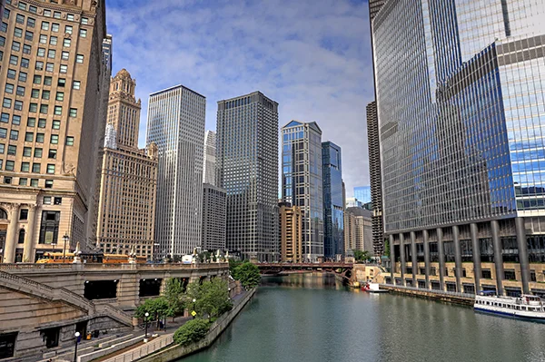 Chicago River Skyline